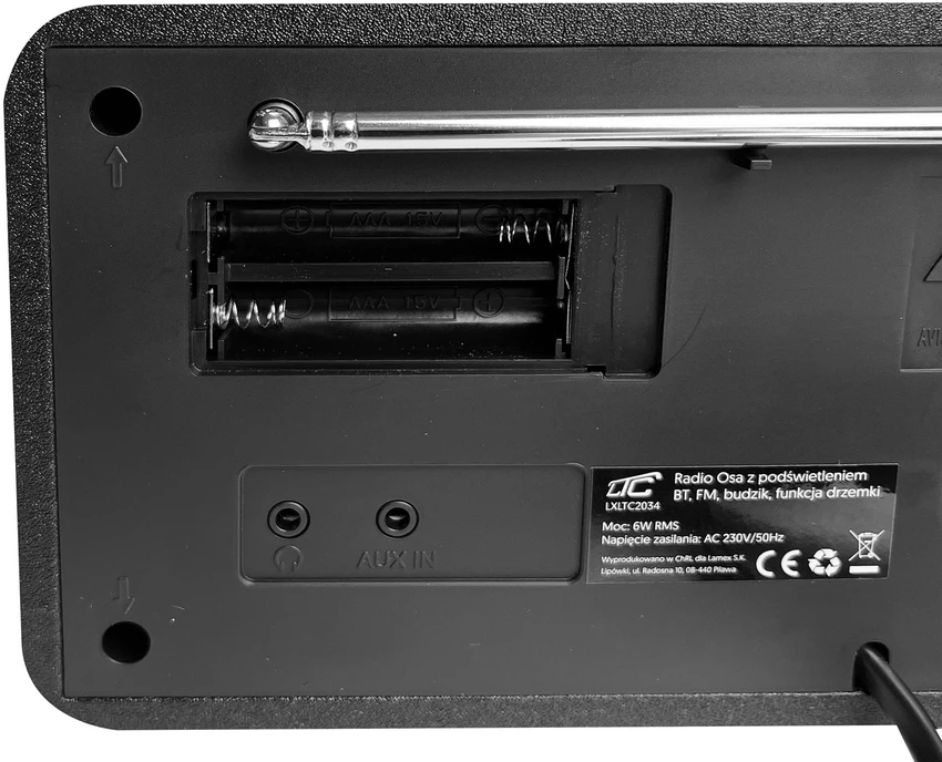 Radio LTC Radijas LTC OSA, BLUETOOTH, FM,BUDZIK, FUNKCJA DRZEMKI, PODŚWIETLENIE