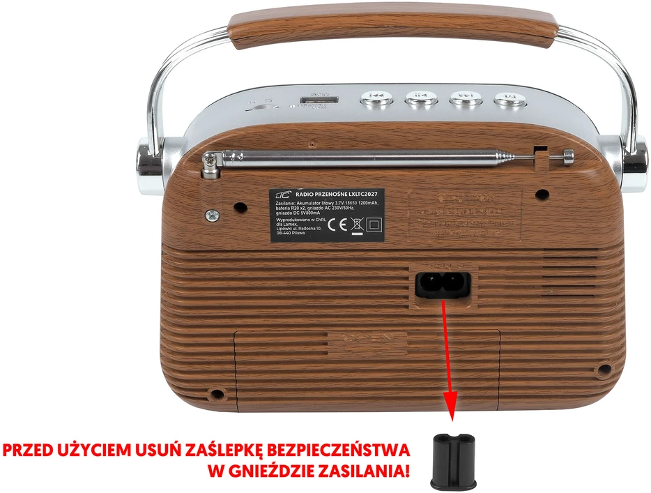 Radio przenośne retro ltc nida bluetooth, am/fm/mp3/usb/sd wbud. akumulator 1200mah ggw brm