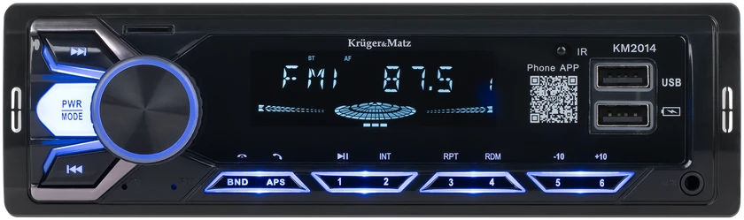 Kruger & Matz KM2014 magnetola su mėlynu apšvietimu