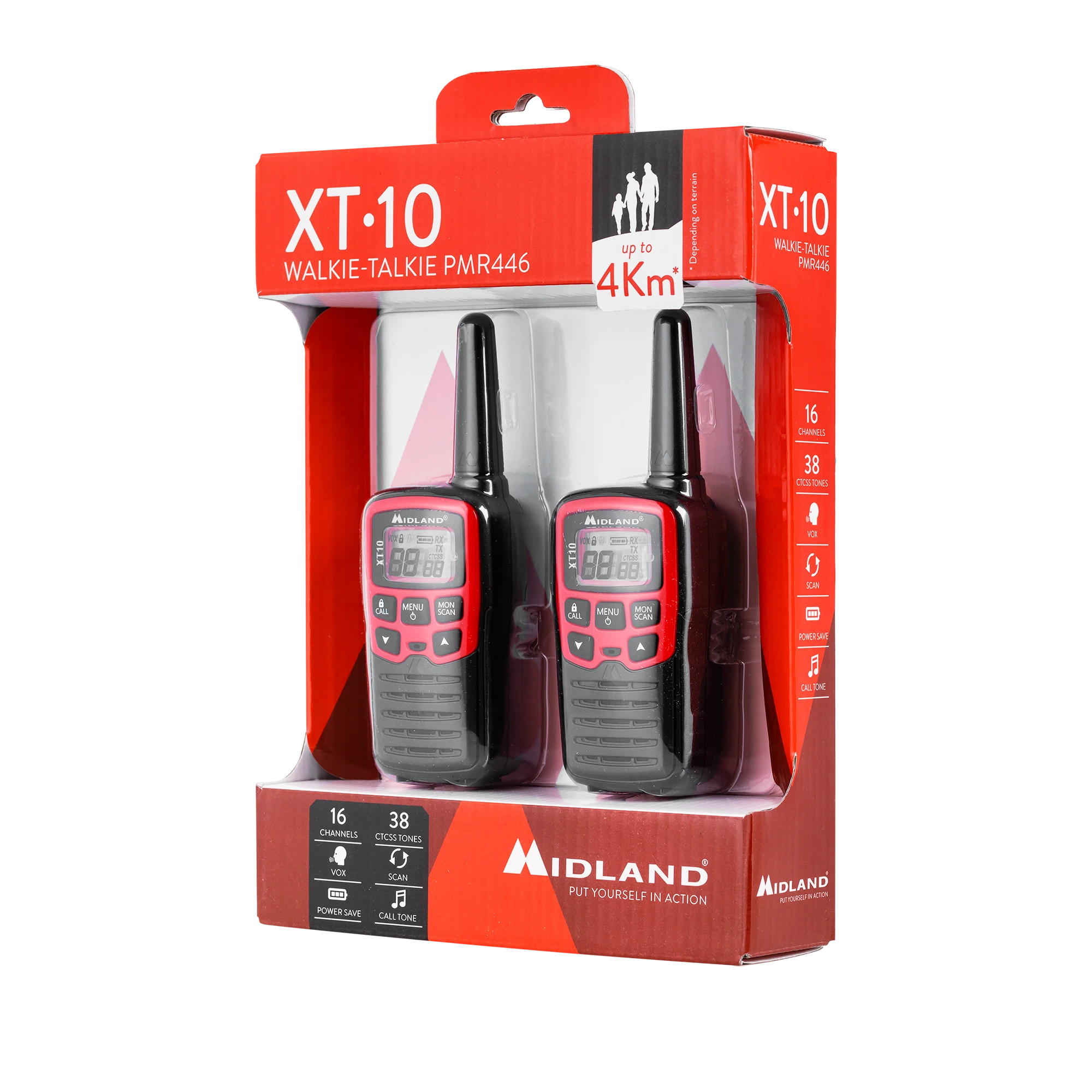 PMR MIDLAND XT10 rankiniai radijo imtuvai