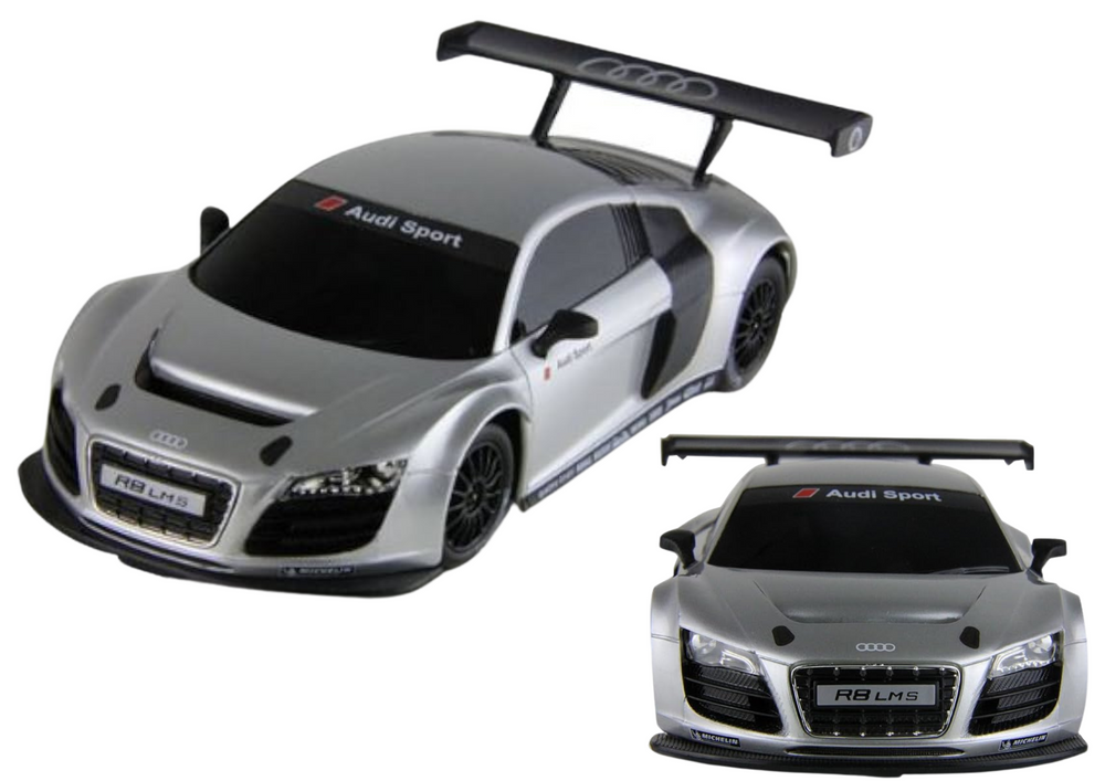 Rastar Nuotoliniu būdu valdomas automobilis Audi R8 LMS 1:24, sidabrinis