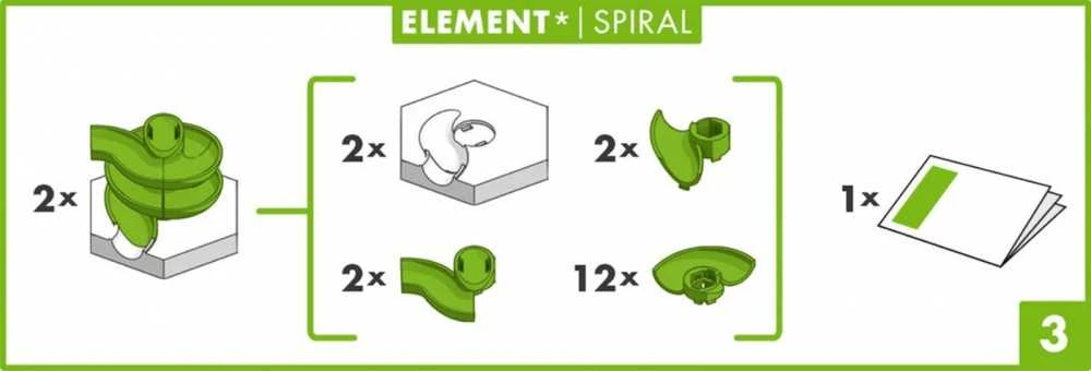 Ravensburger GraviTrax Spiral Rinkinys papildomas 22424