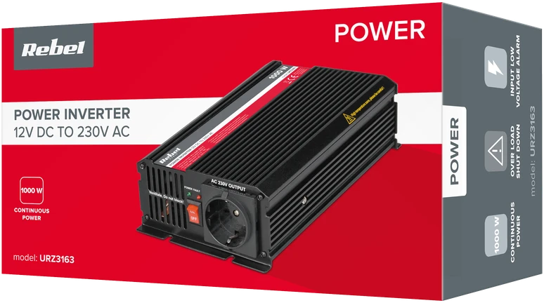 Rebel 12v/230v 1000w inverteris