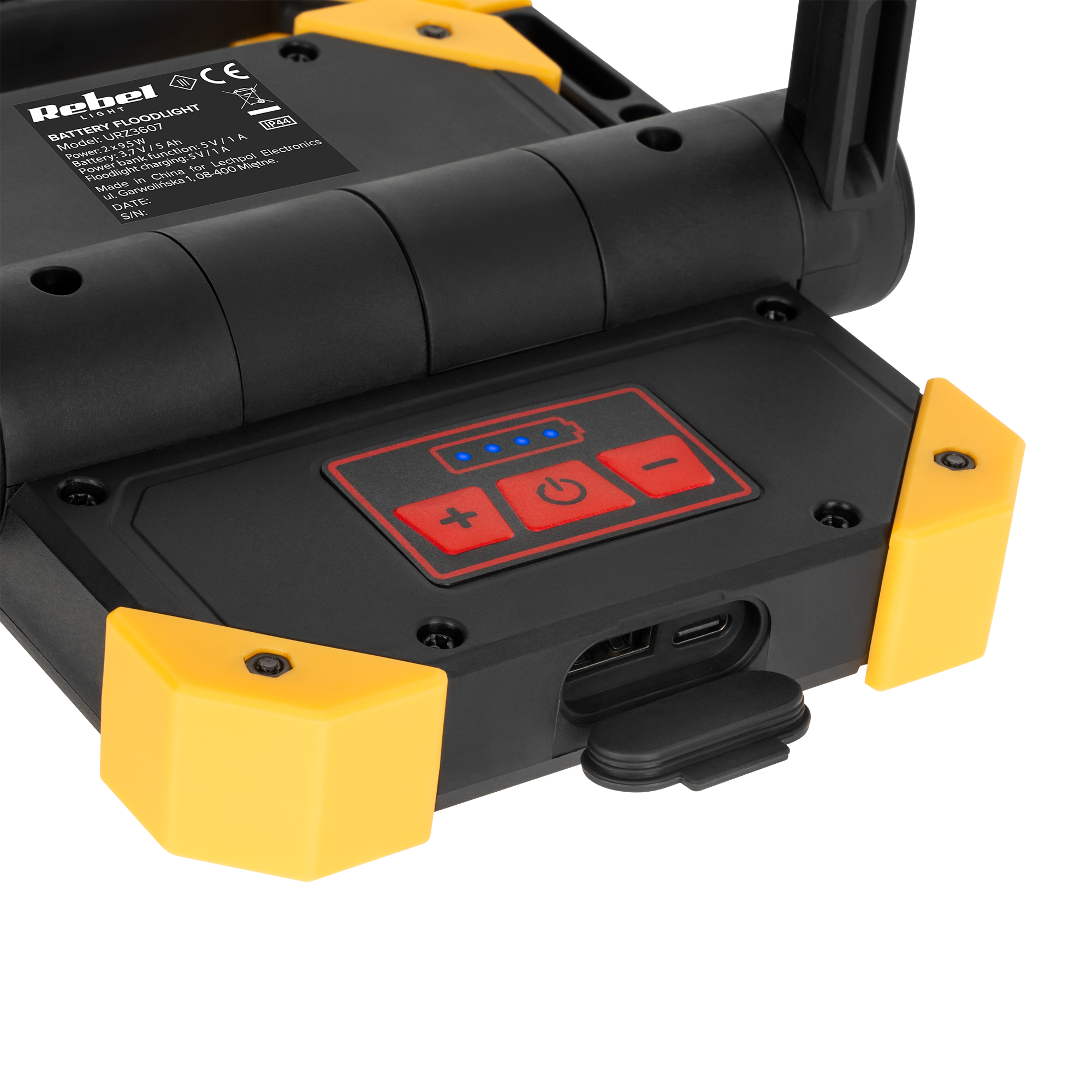 Rebel 2XCOB LED nešiojamasis prožektorius