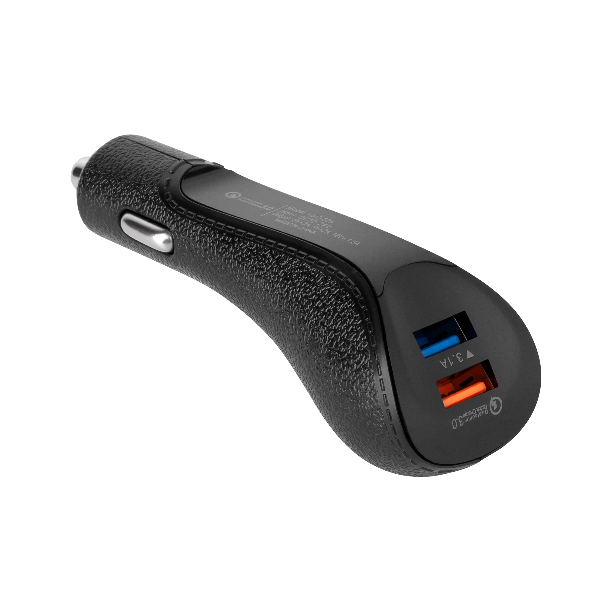 Rebel Automobilinis įkroviklis su Quick Charge 3.0 funkcija 2xUSB 5100mA 15W
