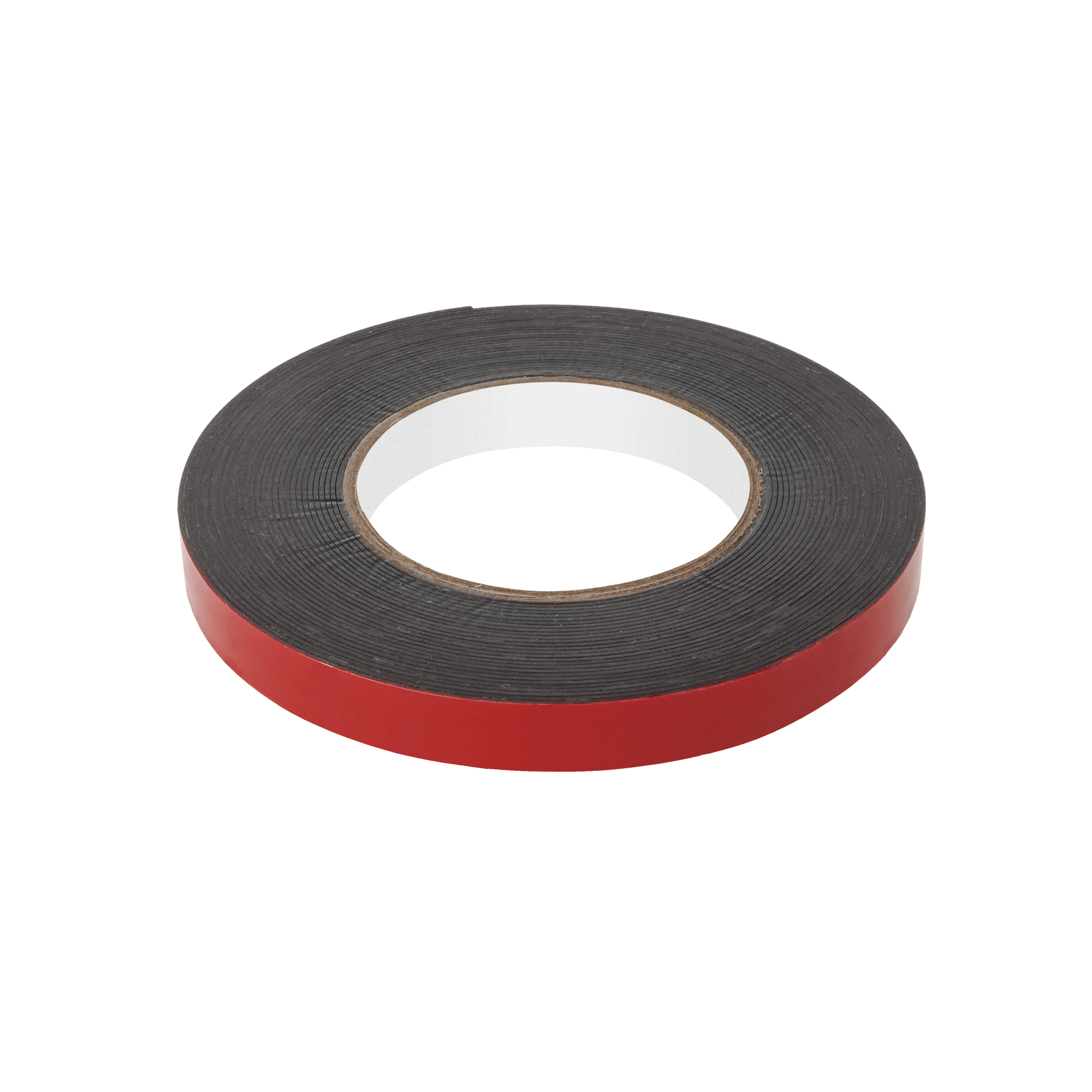 Dvipusė juosta REBEL (1 mm x 15 mm x 10 m) - juoda