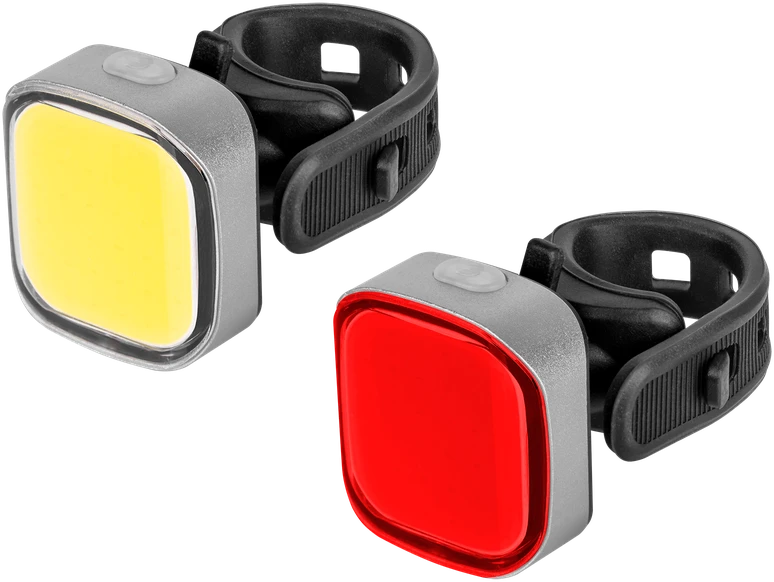 Rebel Dviračio žibintų komplektas su USB kabeliu