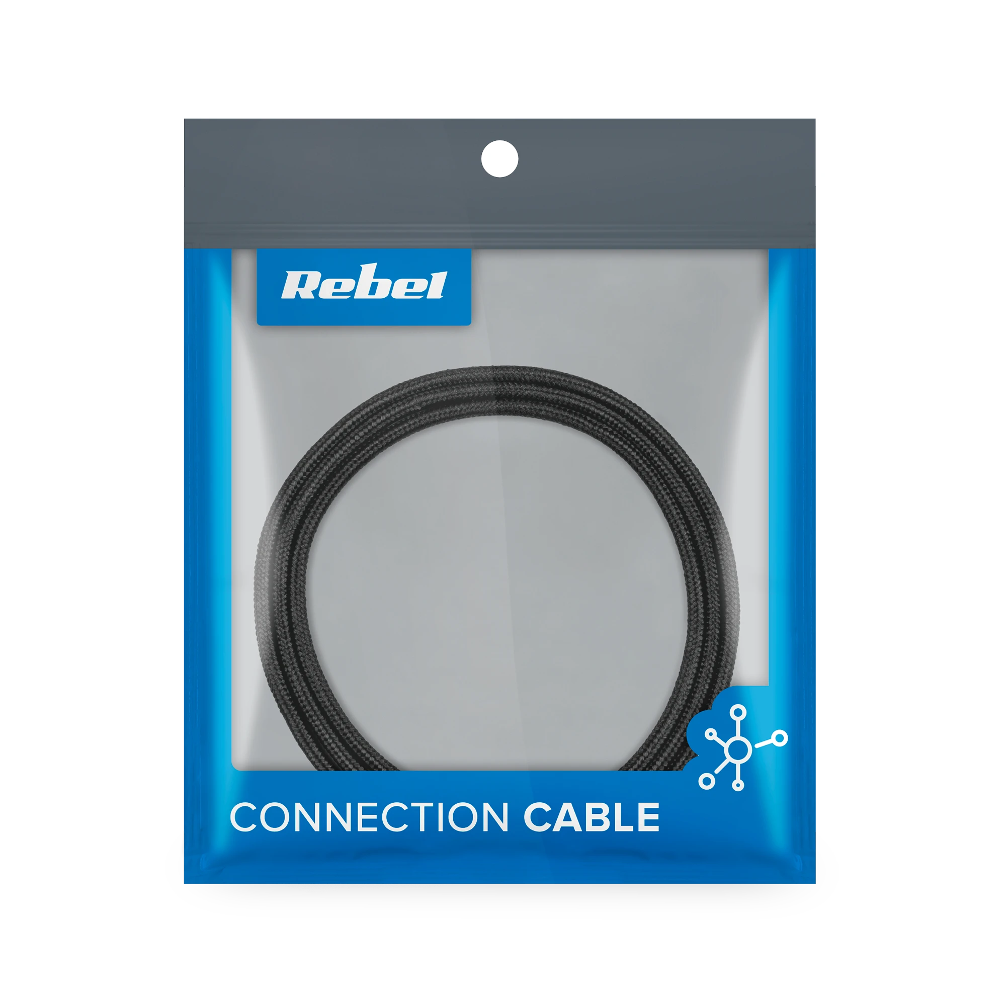 Rebel USB kabelis 3in1 microUSB USB C Lightning 1m