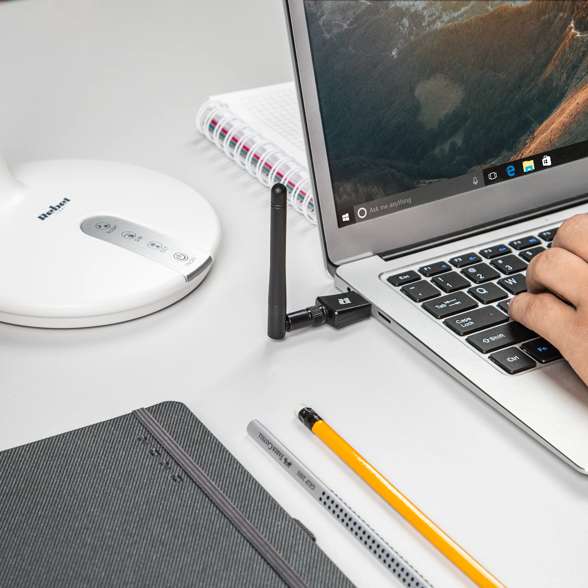 Rebel WiFi tinklo plokštė 5GHz 802.11 a/c/b/g/n USB adapteris su antena
