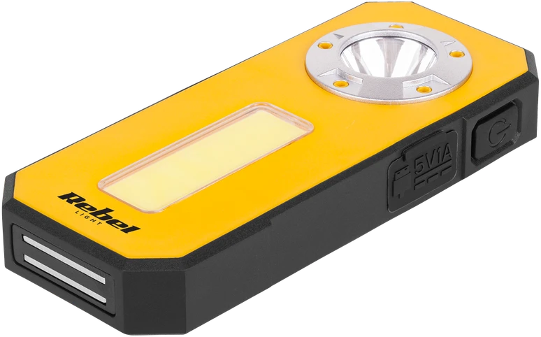 Rebel Mini įkraunamas dirbtuvių šviestuvas (3 W COB + 3 W LED)