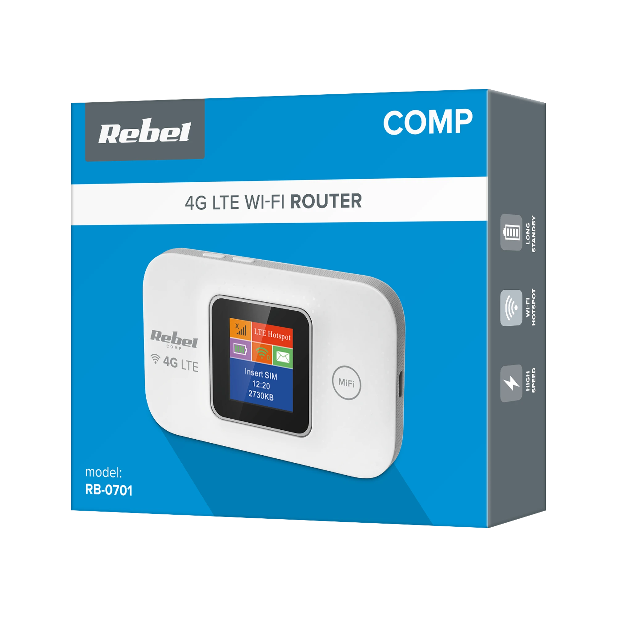MODEMAS - MIFI maršrutizatorius 4G LTE Rebel