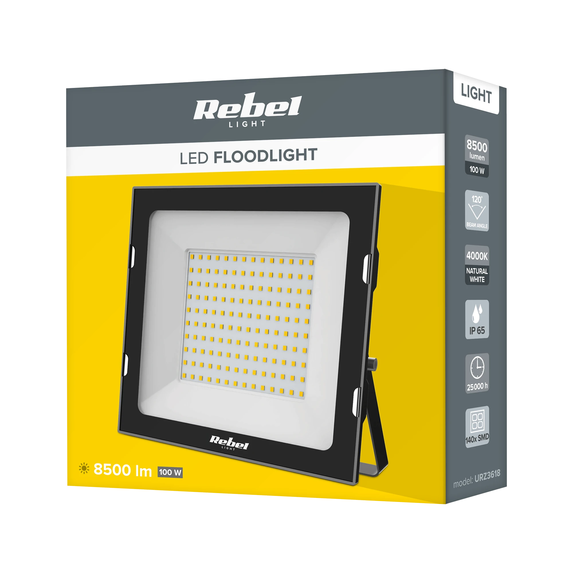 Rebel Led prožektorius 100W, 4000K, 230V
