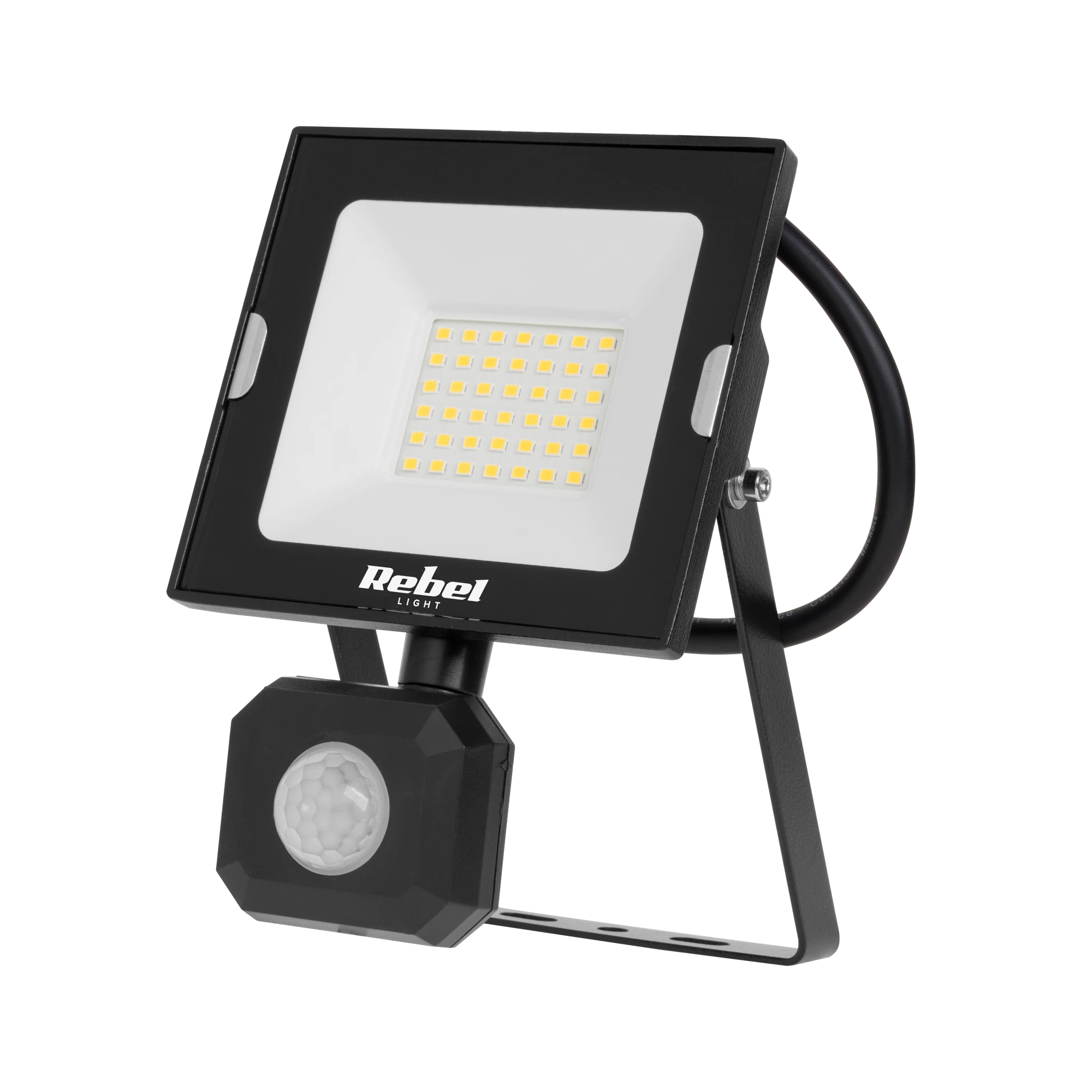 Rebel 30W LED prožektorius su judesio ir prieblandos jutikliu, 4000K, 230V