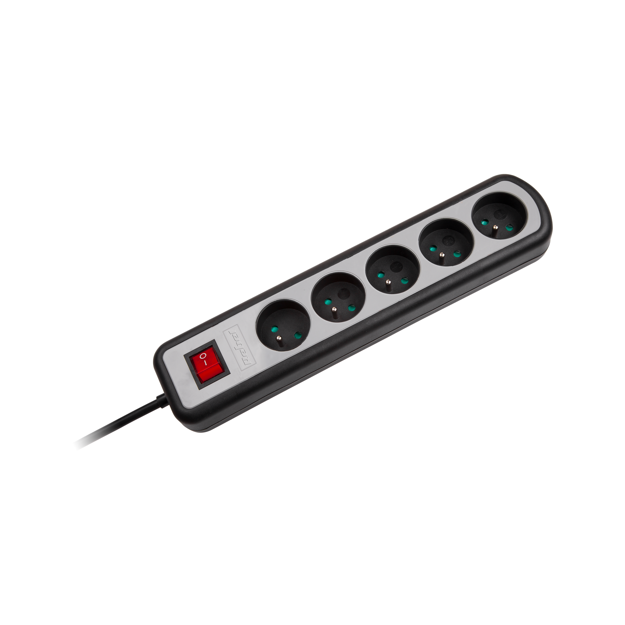 Rebel elektros tinklo ilgintuvas 5 lizdai su jungikliu 3m - 3x1.5mm