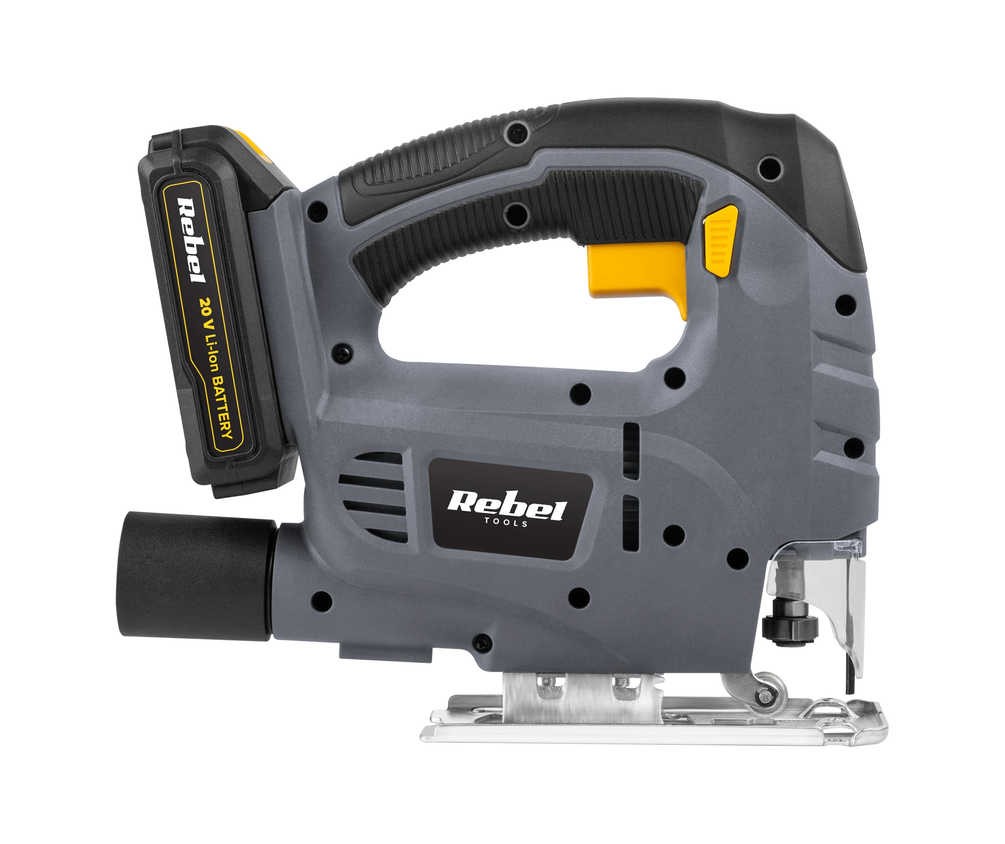 Rebel Tools akumuliatorinis siaurapjūklis RB-1031, 20V; 2 Ah