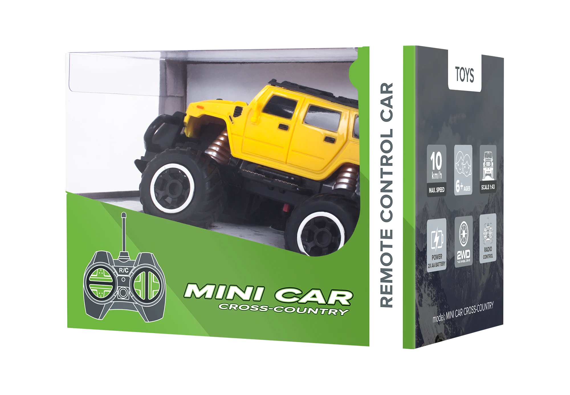 Rebel Mini RC automobilio visureigis