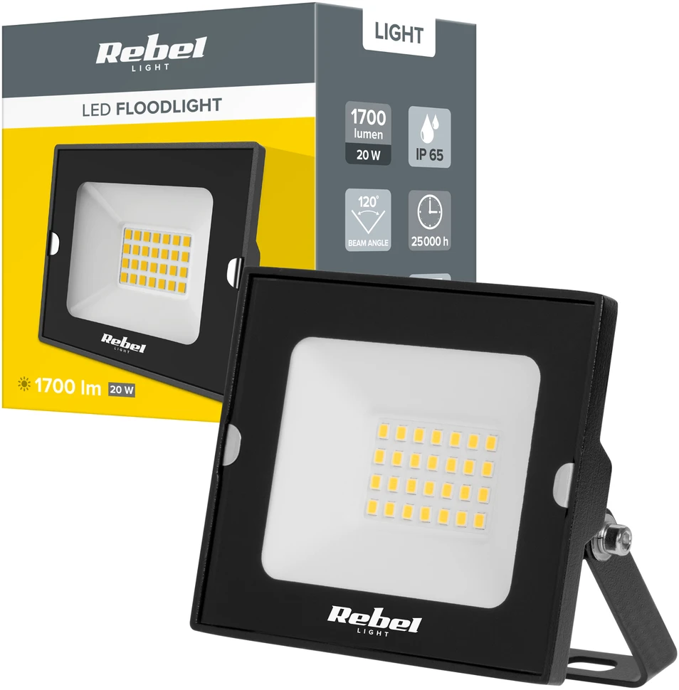 LED prožektorius 20W Rebel, 6500K, 230V