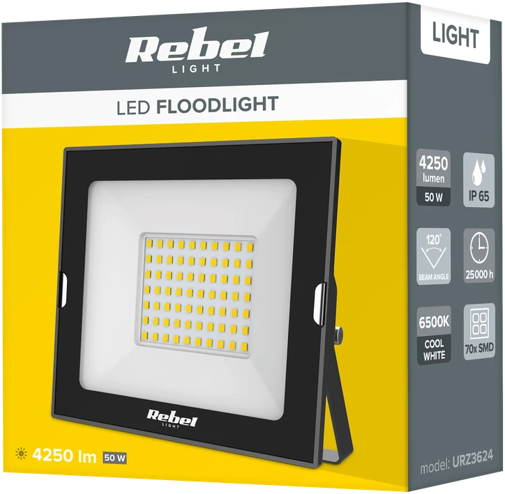 LED prožektorius 50W Rebel, 6500K, 230V