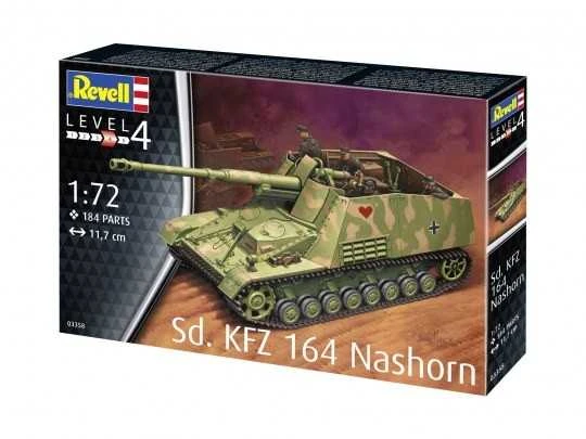Revell Sd.Kfz. 164 Nashorn 1/72 surenkamas plastikinis modelis (03358)