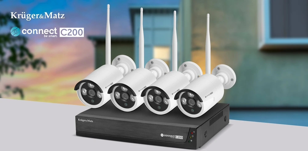 Kruger & Matz Connect C200 Tuya WiFi stebėjimo rinkinys