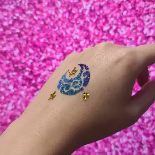 Rinkinys blizgučių tatuiruočių darymui Kruzzel 20422