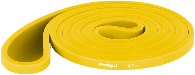 Rinkinys TPE mankštos juostų rinkinys - Power Band PT-S7, 4-82 kg, 7 TPE juostos, REBEL ACTIVE