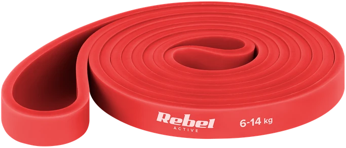 Rinkinys TPE mankštos juostų rinkinys - Power Band PT-S7, 4-82 kg, 7 TPE juostos, REBEL ACTIVE