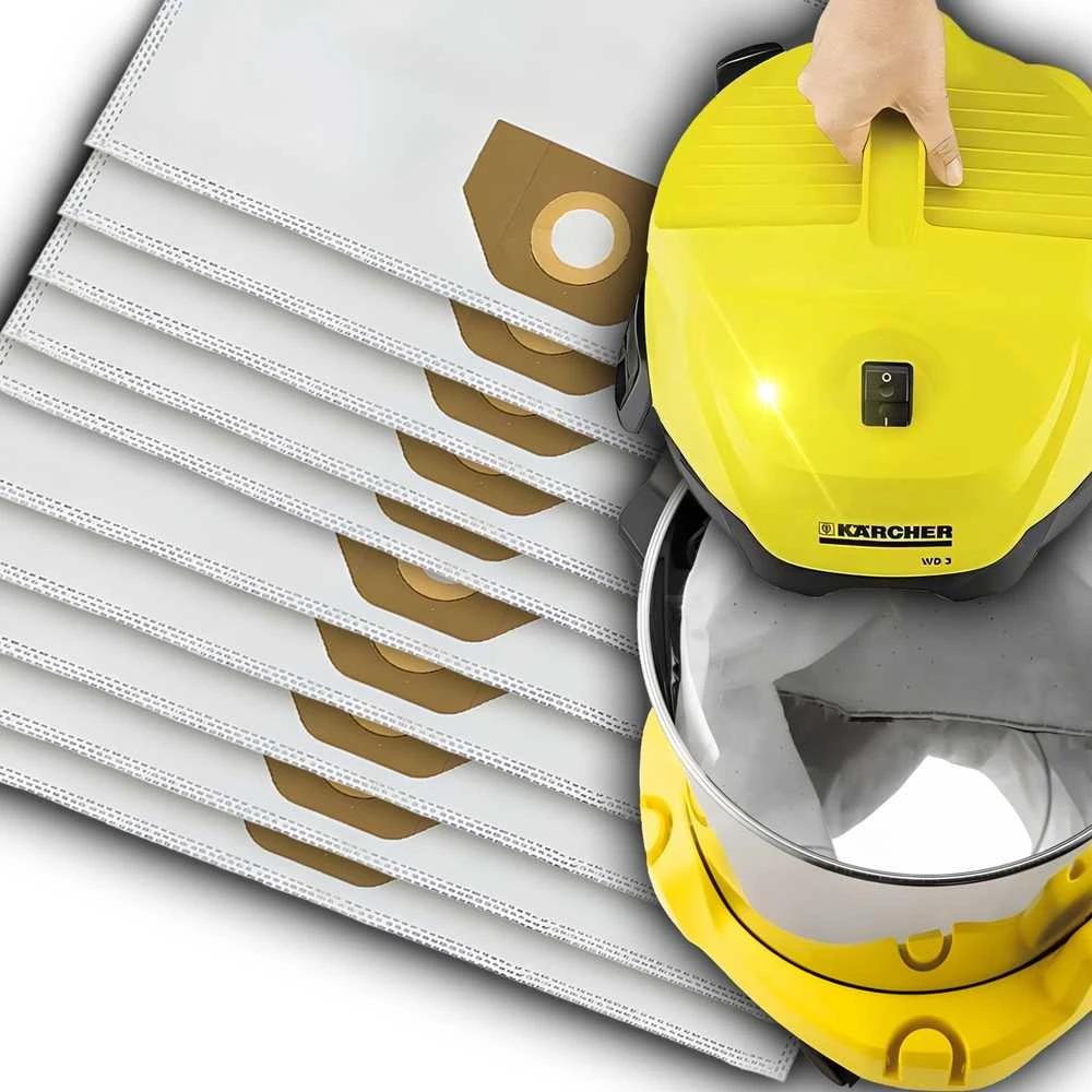 Optimum Dulkių siurblio maišeliai Karcher WD 3 WD3 WD2 WD 6 SE 4001 V17, 10vnt.