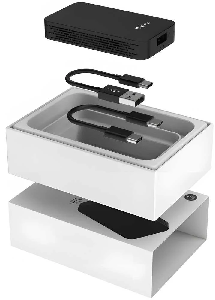 Canva „Carlink CarPlay“ adapteris belaidis automobilis, „Android“ ir „Auto“, USB, „iPhone“.