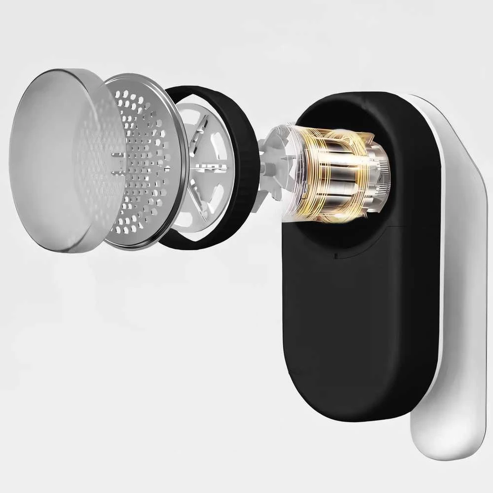 Retoo Barzdaskutė 5 W drabužių skustuvas su galingu LED ekranu drabužiams, apmušalams, megztiniams, USB-C - or1101
