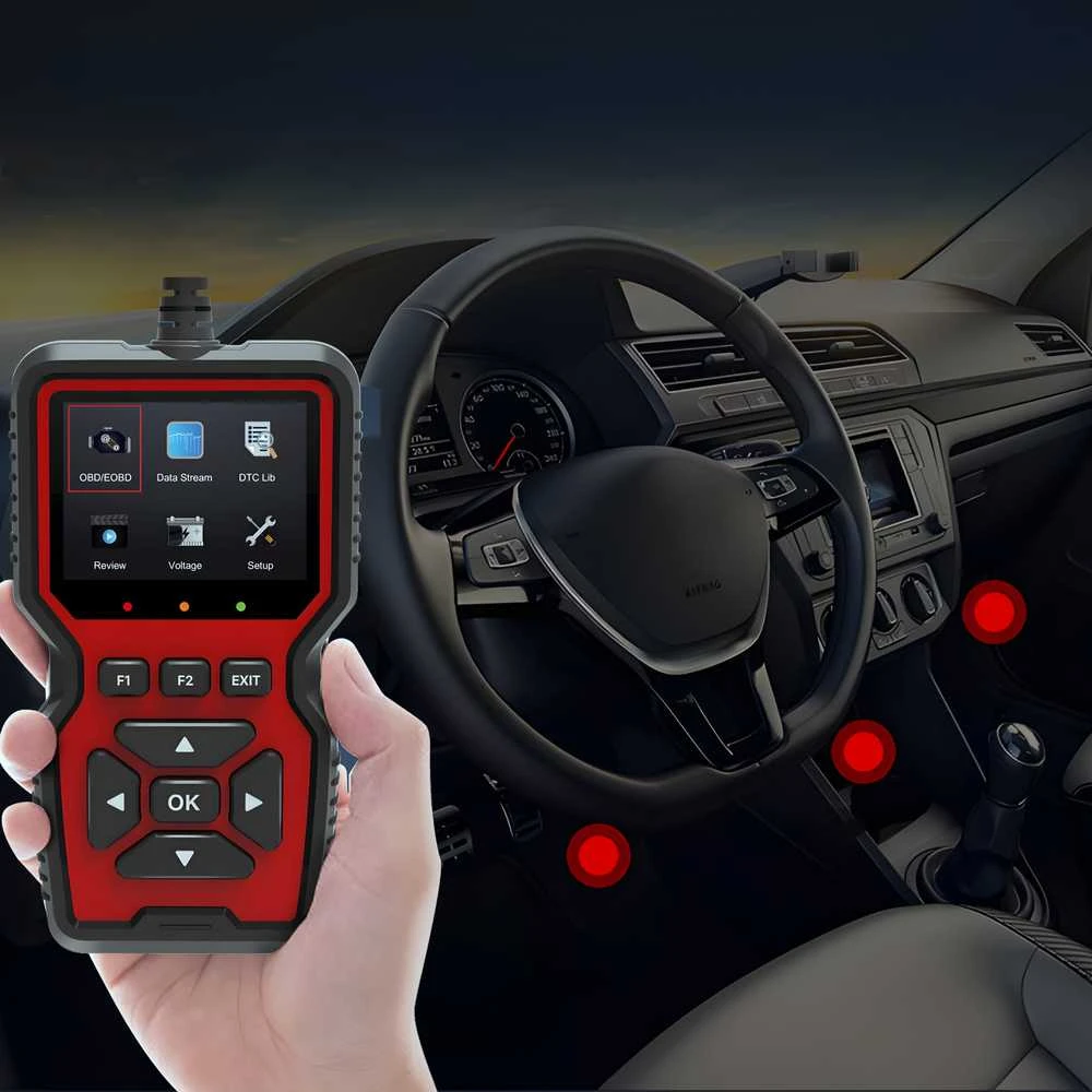 Diagnostyczny Diagnostikos testerio sąsaja OBD2 skaitytuvas universalus automobilio kompiuteriui