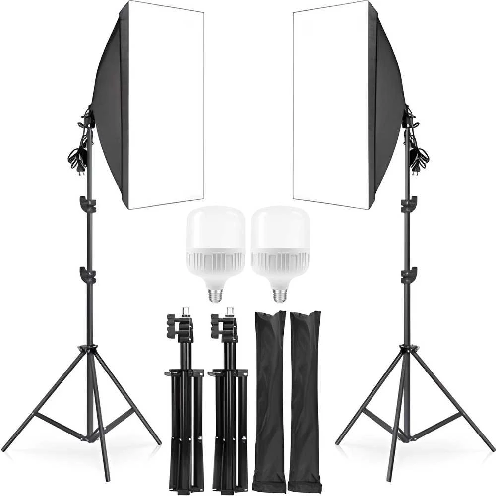 Lampy Fotografijos lempos, šviesdėžės trikojis, 50x70 cm, e230, kitos lemputės