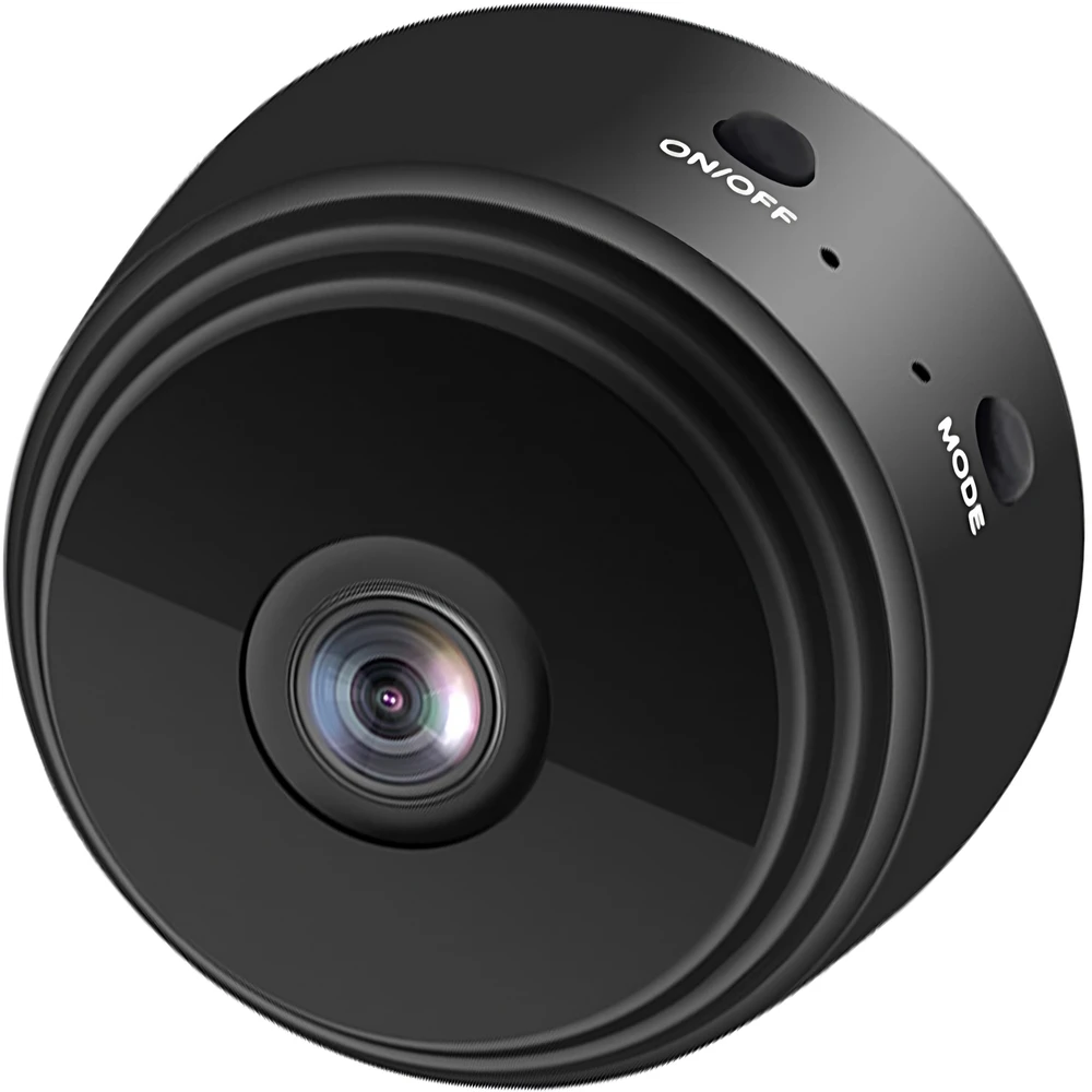 Mini šnipinėjimo kamera su „Full HD“ IR „Wi-Fi“ aptikimu