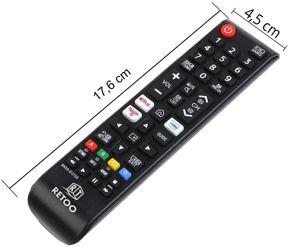 Retoo RTO Pilot do tv samsung universalus smart netflix - przycisk netflix i prime amazon e349