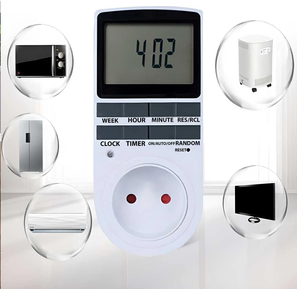 Retoo Programator Laikmačio jungiklis, įjungimas/išjungimas, LCD laikmatis -e245