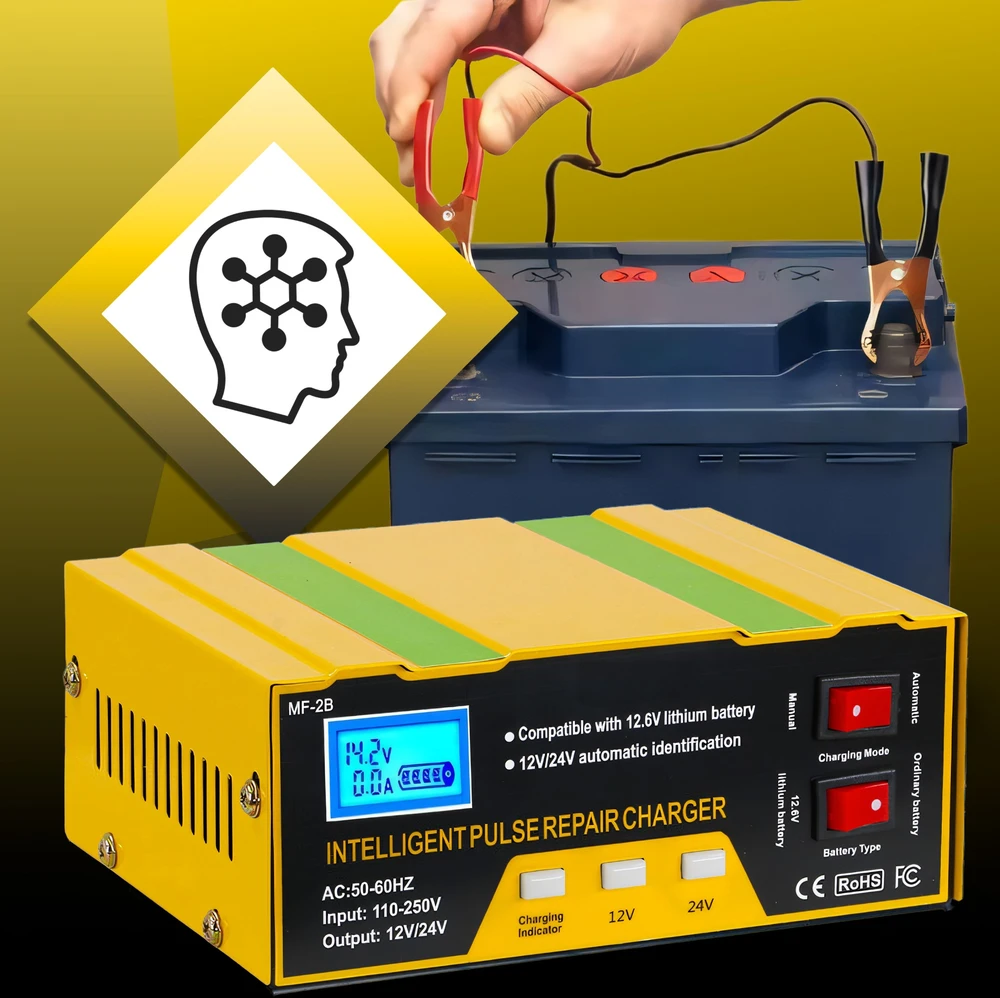 RTO Automobilio akumuliatoriaus įkroviklis PowerPulse 12V/24V