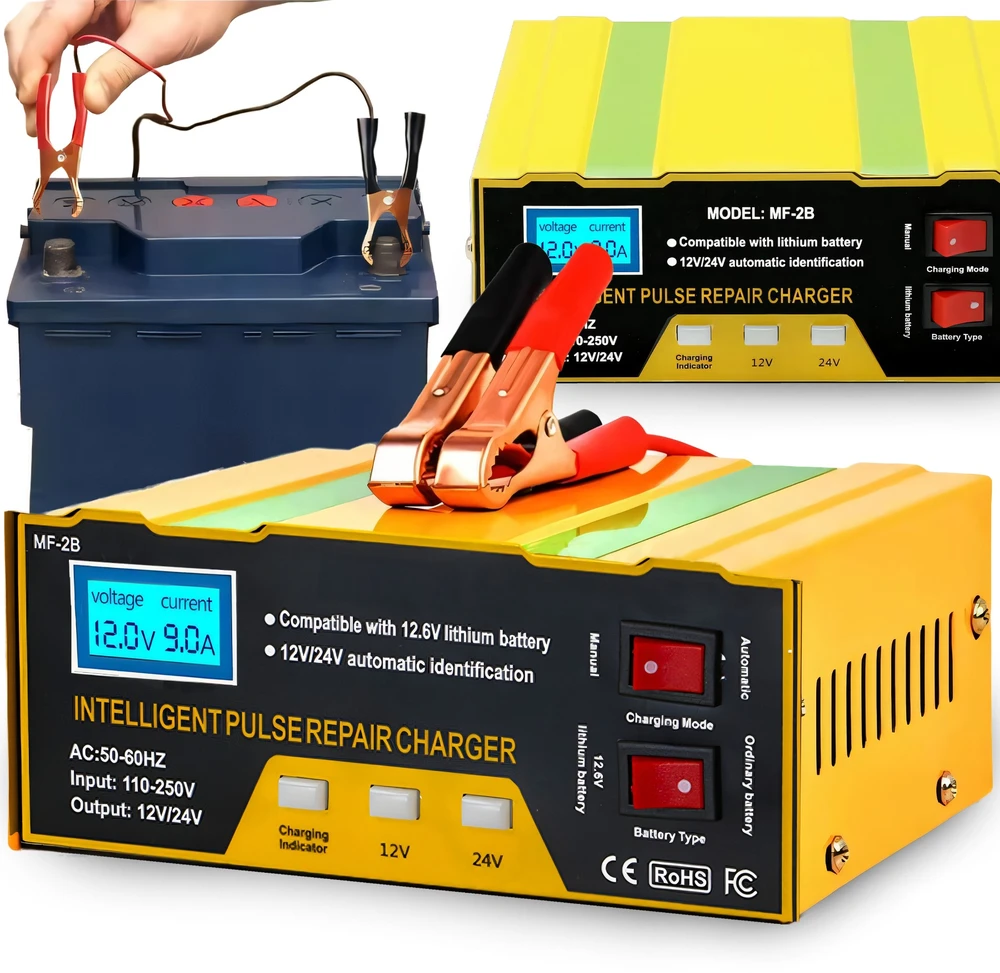RTO Automobilio akumuliatoriaus įkroviklis PowerPulse 12V/24V
