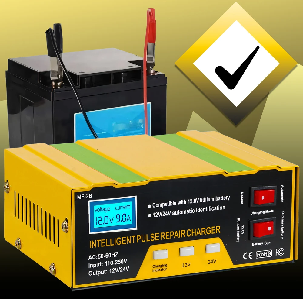 RTO Automobilio akumuliatoriaus įkroviklis PowerPulse 12V/24V