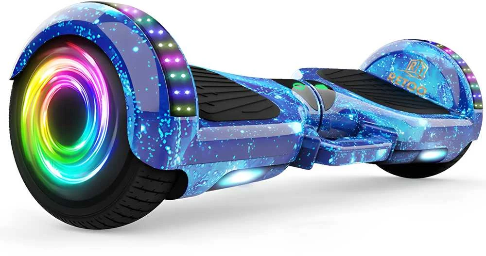 RTO Elektrinė riedlentė 6,5 colio „Bluetooth“ lenta 250 W garsiakalbiai - mėlyna e031-1
