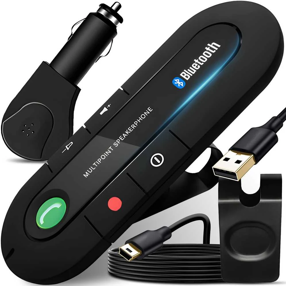 Zestaw Rinkinys „Bluetooth 5.0“ automobilinis laisvų rankų įranga -m012