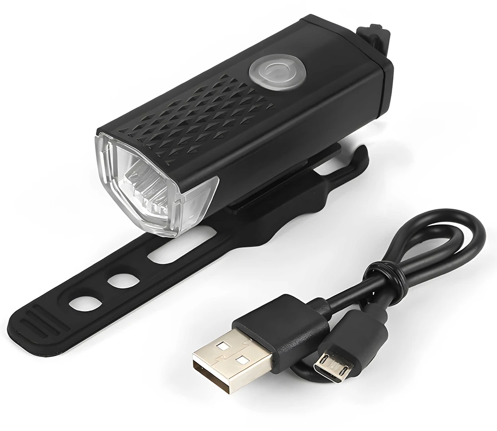 RTO Rinkinys lampek rowerowych led przód i tył do roweru + usb lampki rowerowe