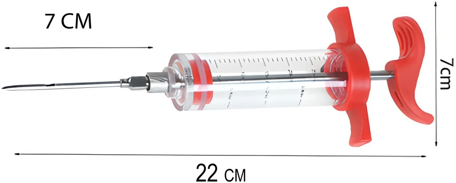 Strzykawka- Mėsos švirkštas su 3 adatomis, 30 ml -o184