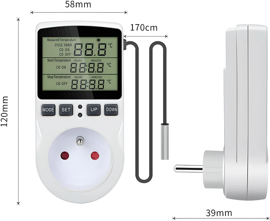 Termostat Skaitmeninis temperatūros reguliatorius ThermoSense