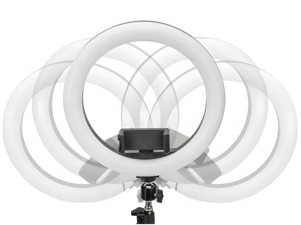 RTO Žiedinė lempa led selfie ring statyw pilot + telefono laikiklis 210cm