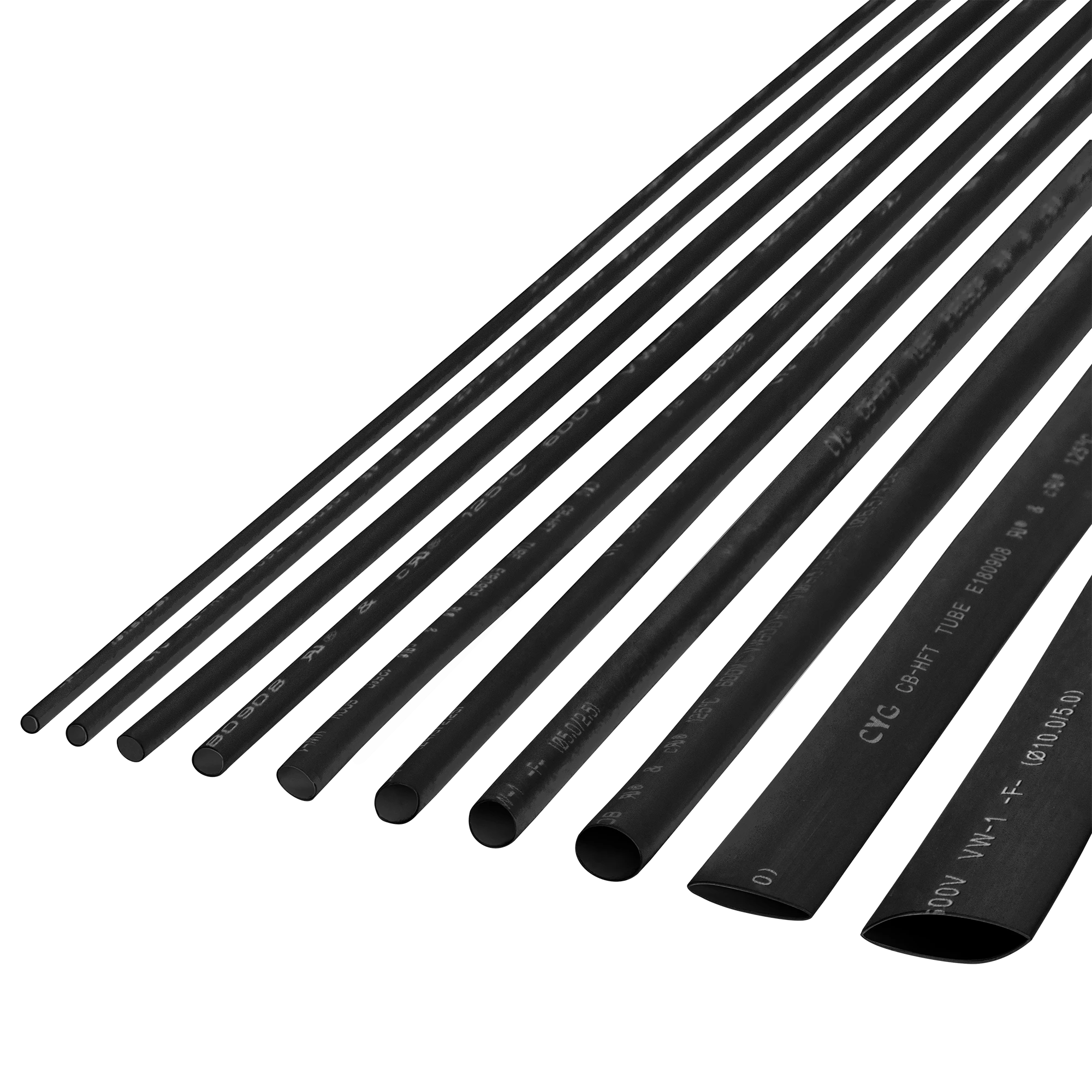 Rebel Cabletech termiškai susitraukiantis vamzdelis 2.5mm - 1m Juodas