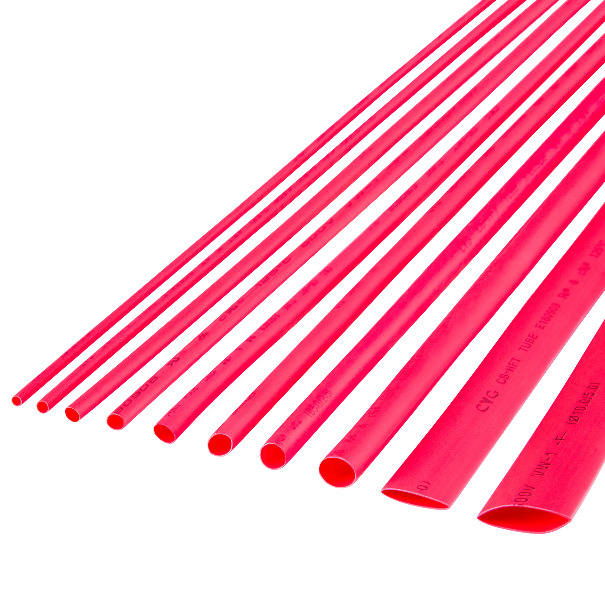 Rebel Cabletech termiškai susitraukiantis vamzdelis 2.5mm - 1m Raudona