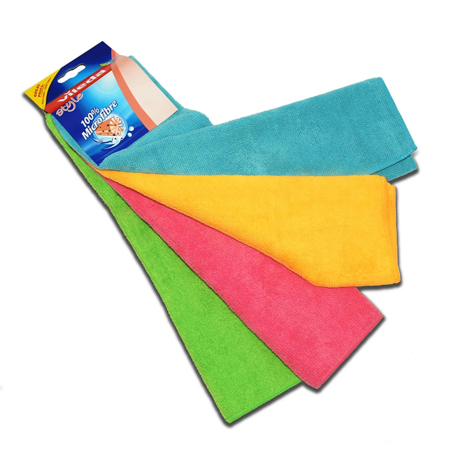 Mikropluošto šluostės Vileda Color XL 4vnt
