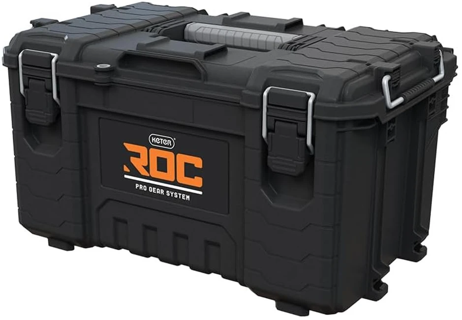Įrankių dėžė Keter ROC Pro Gear 2.0, keliamoji galia 54 kg, su Pro Mount laikikliais, su organizatoriumi, galima pakabinti