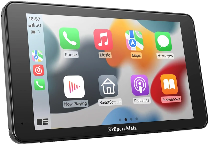Automagnetola Multimedijos stotis 7" Android Auto Apple Carplay su atbulinės eigos kamera Kruger & Matz