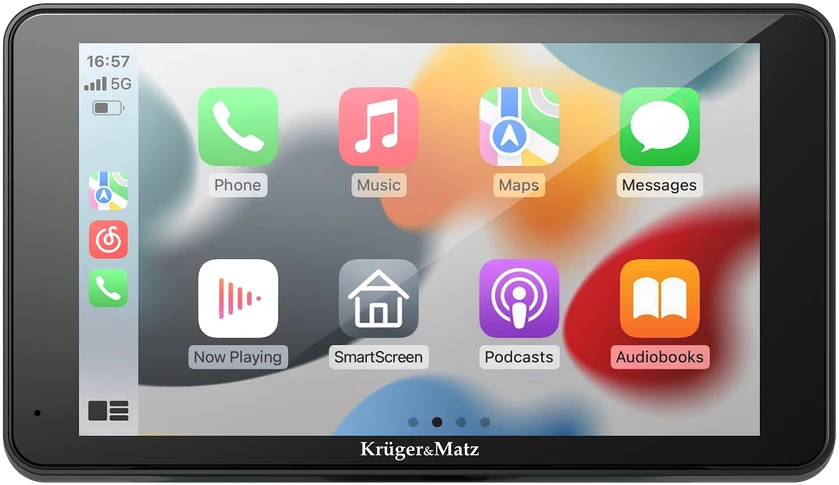 Automagnetola Multimedijos stotis 7" Android Auto Apple Carplay su atbulinės eigos kamera Kruger & Matz